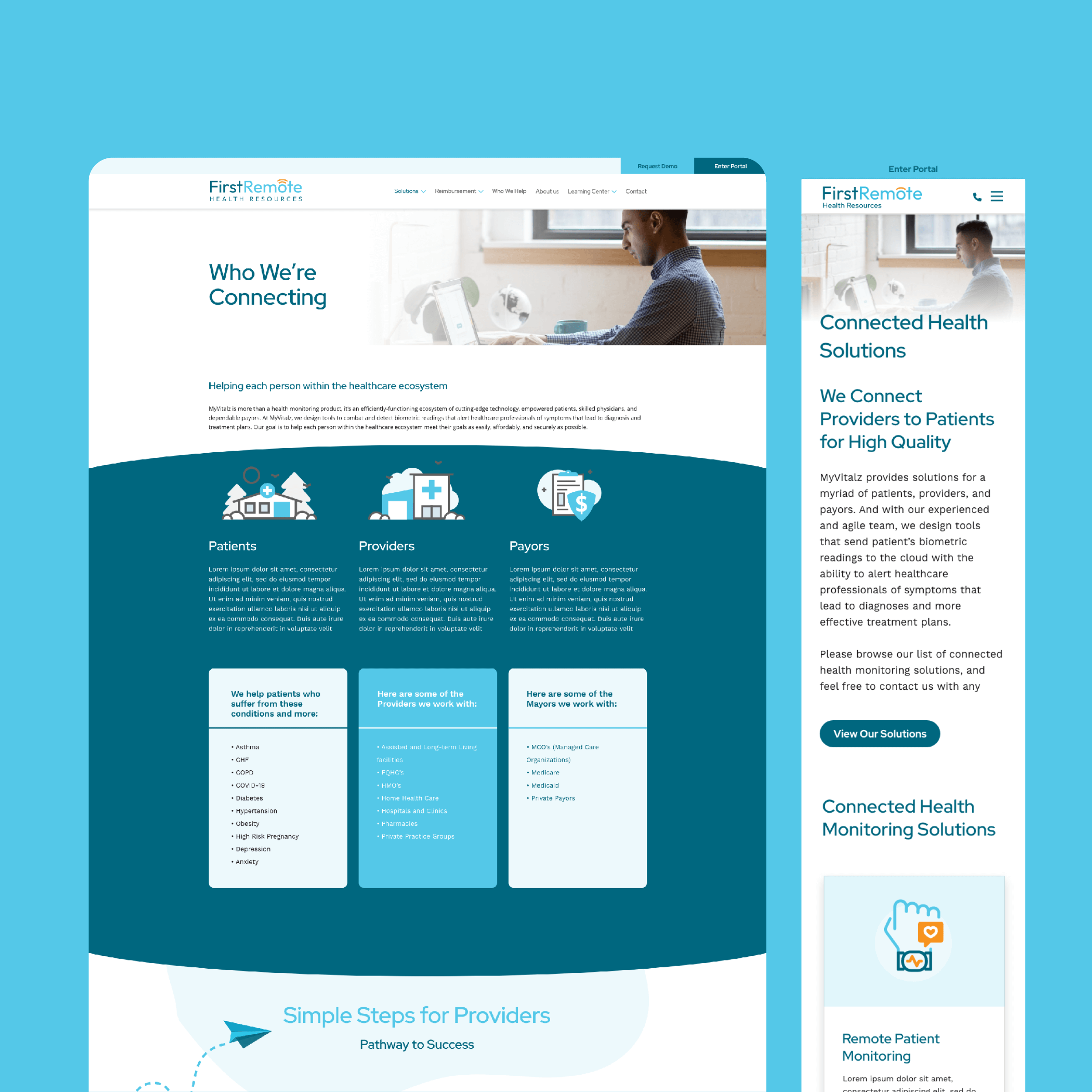 website design mockup